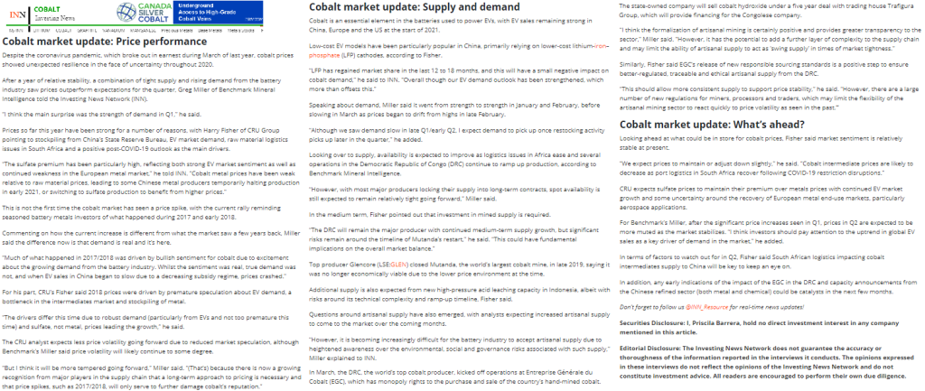 World123 Cobalt @EnergyMetals,@INN_Resource