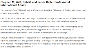 World171 What Does the Taliban Takeover Mean for Afghanistan and the Region @BelferCenter