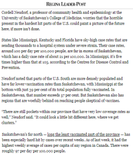 Canada38 Despite surge, Sask. not yet Mississippi of the north on COVID-19 rates @leaderpost