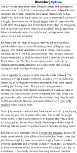 World262 The West Weaponizes Russia’s Central Bank Against Putin @bpolitics,@TimOBrien