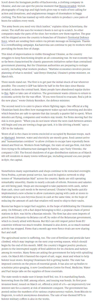 World271 Inside Ukraine’s war economy @richardjensor,@TheEconomist