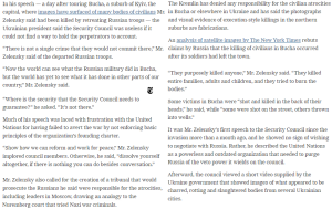 World295 Zelensky vilifies Russia over atrocities @nytimesworld,@rickgladstone