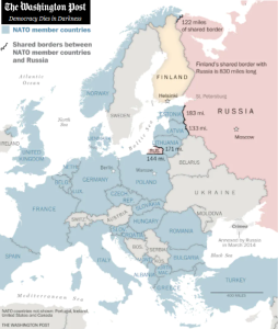 World325 map - Finland's leaders seek to join NATO without delay @washingtonpost