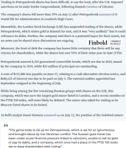 World42 Gold mining behemoth Petropavlovsk to delist from LSE sparking a 40% stock drop @finbold